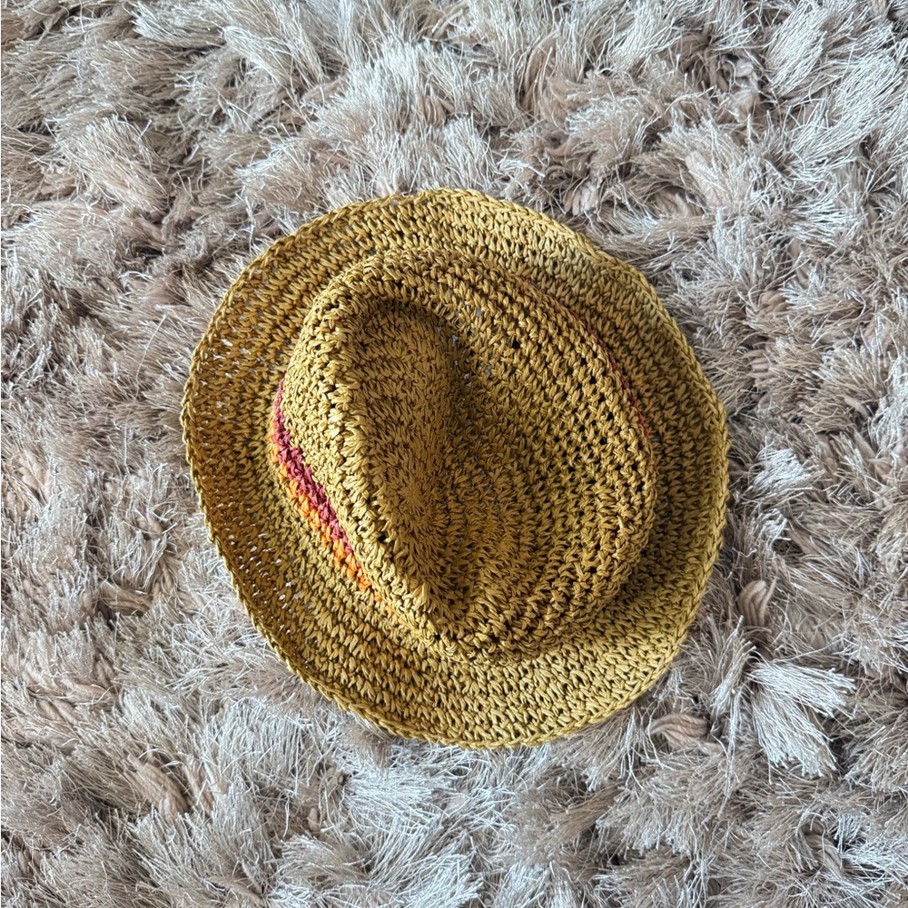Stylish Straw Hat with Colorful Accents